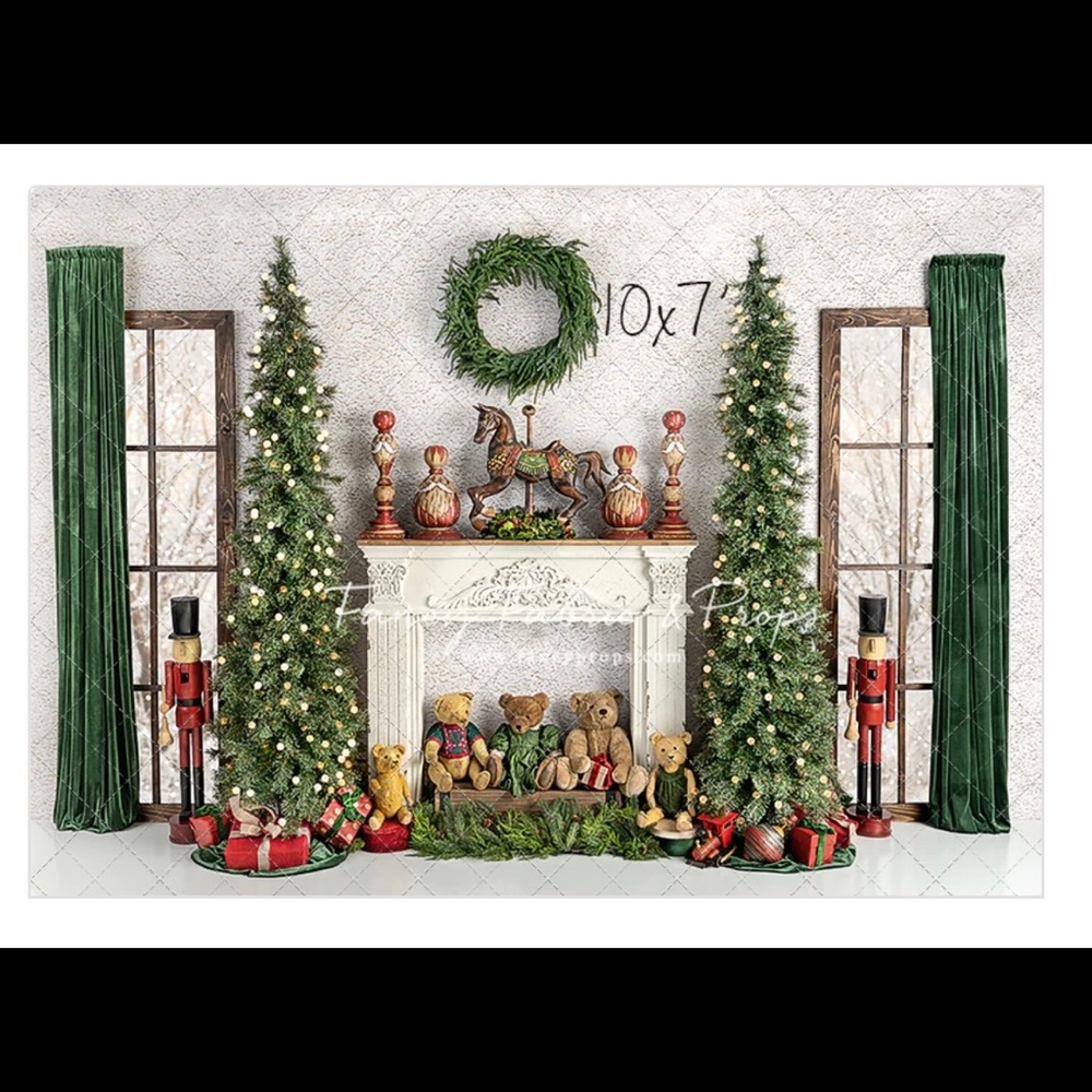 10 x 7 Christmas Backdrop